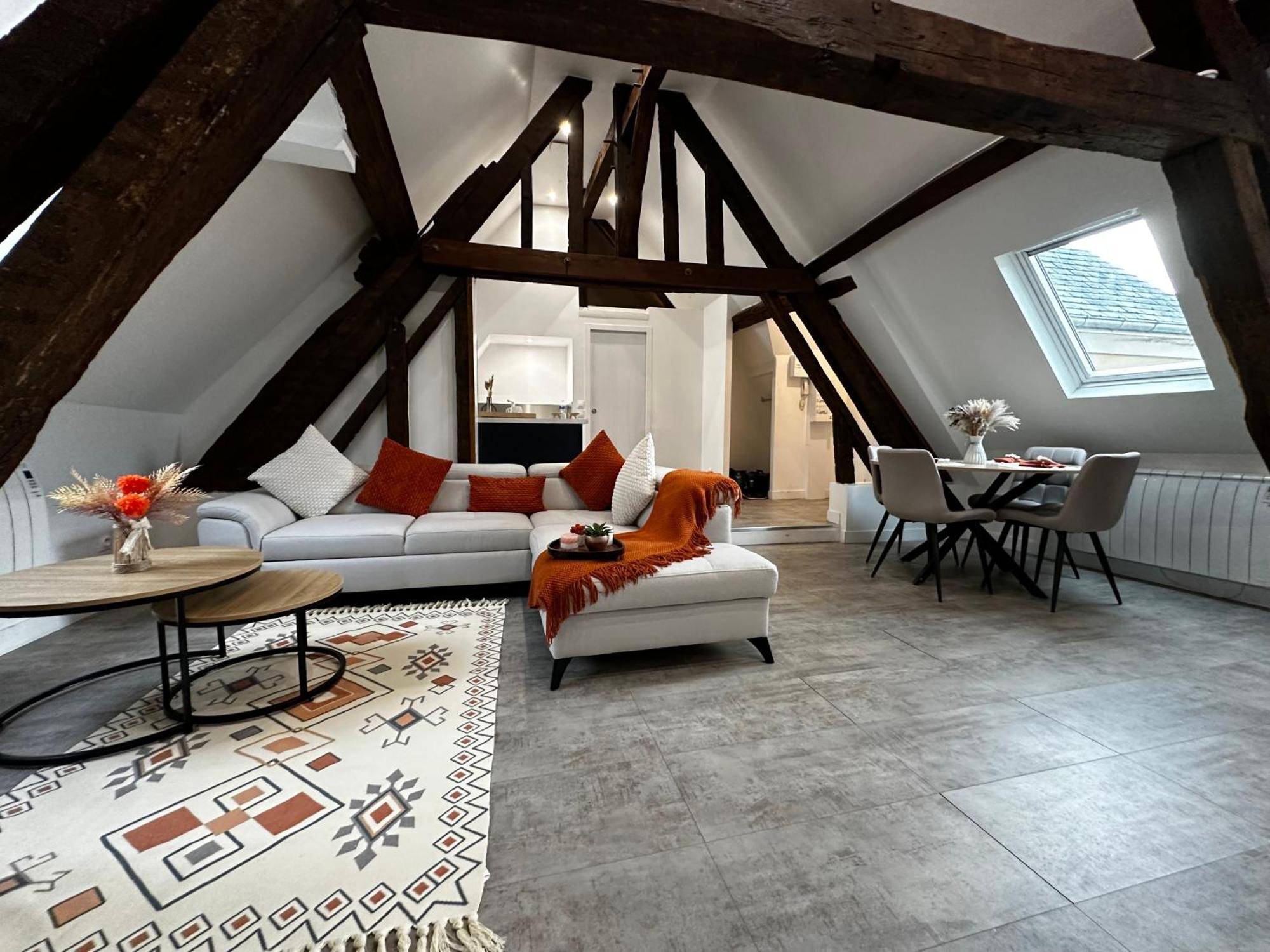 Charme, Poutres Et Elegance Apartment Chartres Luaran gambar